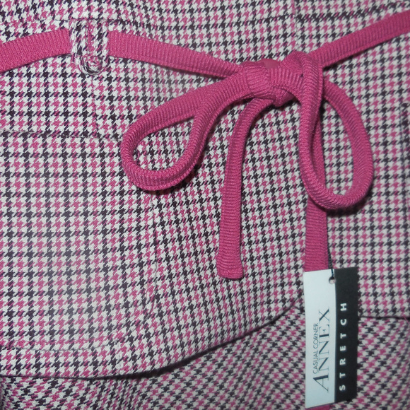 Suit Annex 8P NEW Pink Jacket Blazer Skirt Tweed - Picture 8 of 8